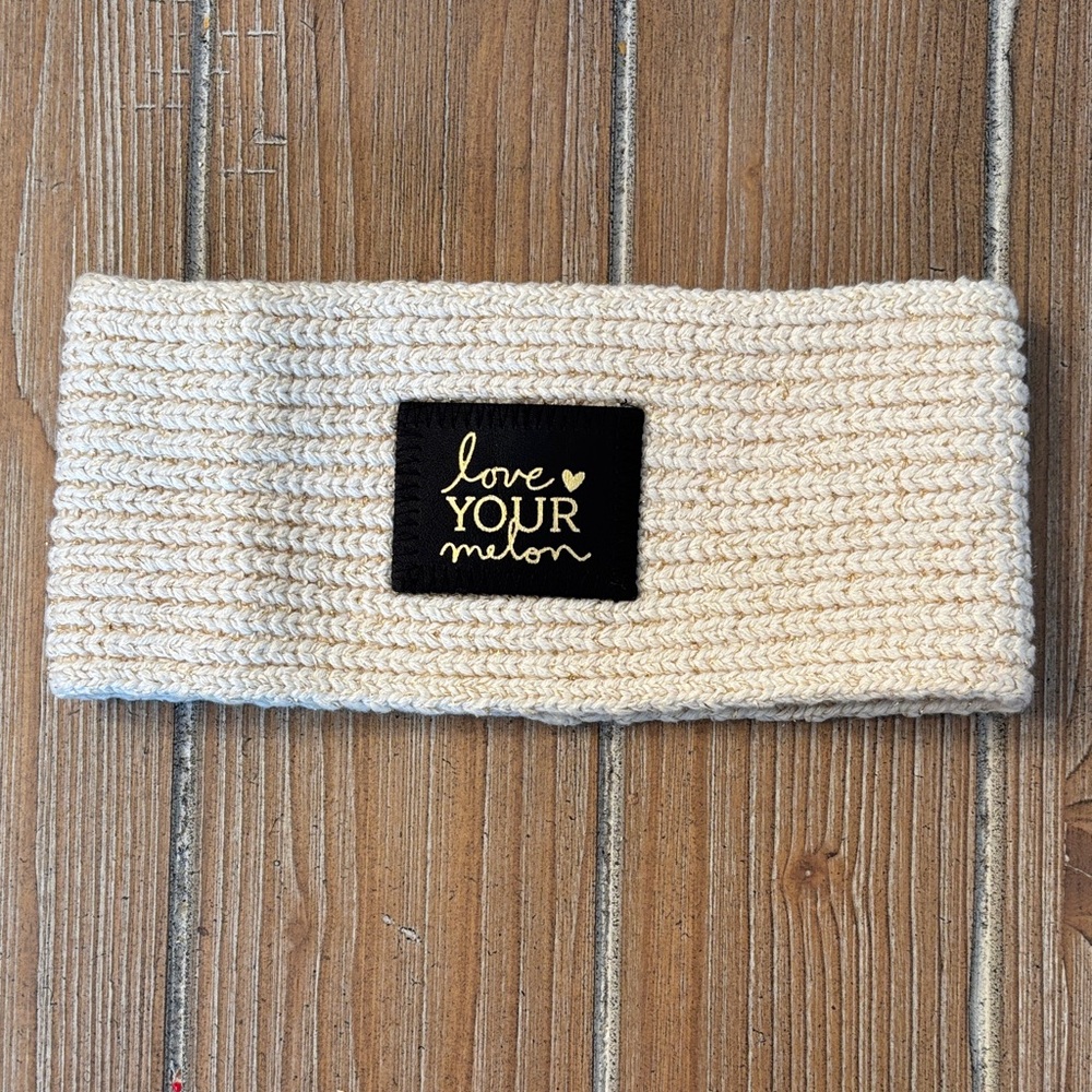 Love Your Melon Ivory and Hold Knit Headband